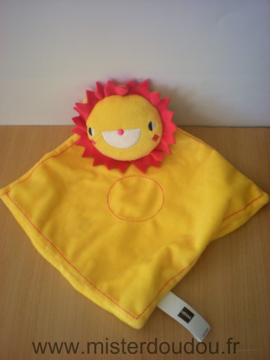 Doudou Lion Hema Jaune orange 