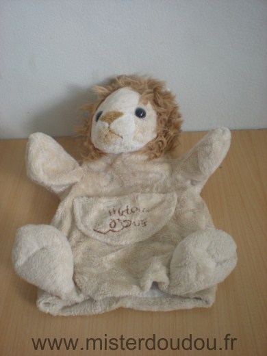 Doudou Lion Histoire d ours Beige 