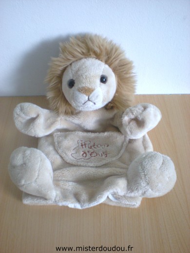 Doudou Lion Histoire d ours Marron 