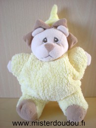 Doudou Lion Nounours Jaune 