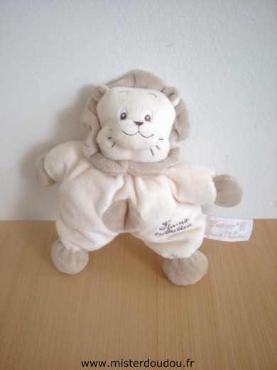 Doudou Lion Tiamo Ecru beige 