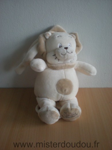 Doudou Lion Tiamo Ecru beige 