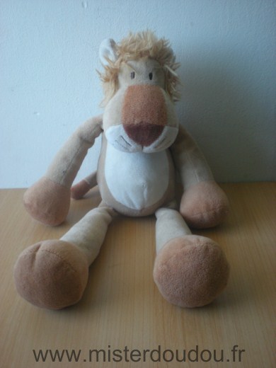 Doudou Lion - marque non connue - Beige  blanc Marque teddy kompa niet
