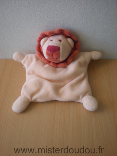 Doudou Lion - marque non connue - Rose marron Un pouet pouet dans le ventre