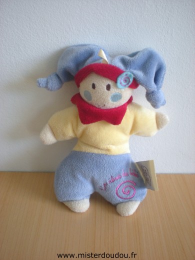 Doudou Lutin Cmp Jaune bleu rouge 