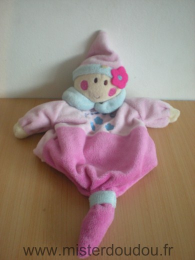 Doudou Lutin Cmp Rose bleu un rêve de bébé 