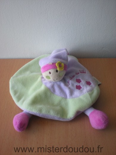 Doudou Lutin Cmp Vert mauve 