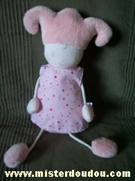 Doudou Lutin Corolle Rose 