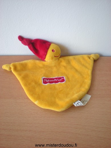 Doudou Lutin Fisher-price Jaune rouge 