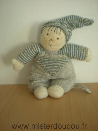 Doudou Lutin Happy horse Gris 