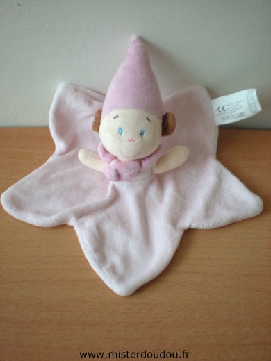 Doudou Lutin Kiabi baby Poupee lutin rose Pas d'etiquette de marque, possible kiabi