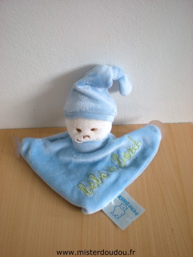 Doudou Lutin King bear Bleu, bébé à bord Avec 3 ventouses