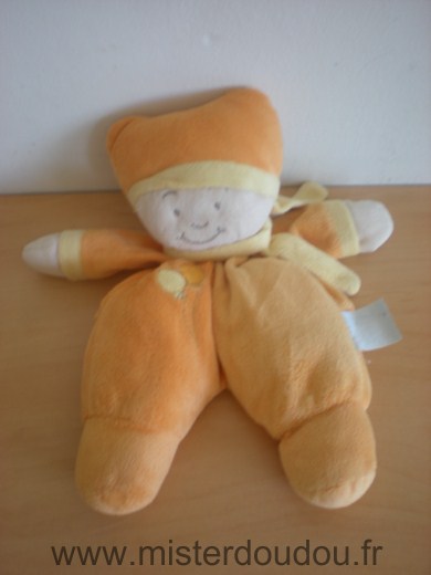 Doudou Lutin King bear Orange avec ballons 