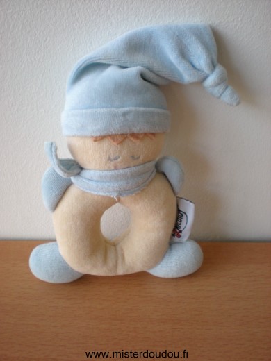 Doudou Lutin Nicotoy Beige bleu 