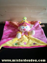 Doudou Lutin Nicotoy Jaune / rose / orange 