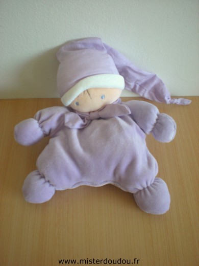 Doudou Lutin Nounours Mauve 