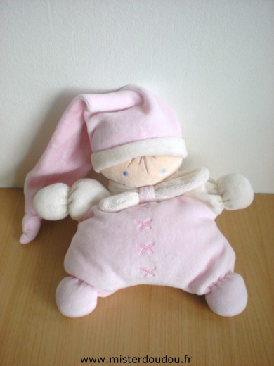 Doudou Lutin Nounours Rose 