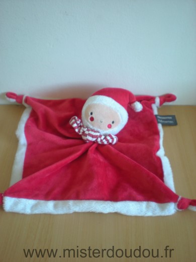 Doudou Lutin Orchestra Pere noel rouge blanc 