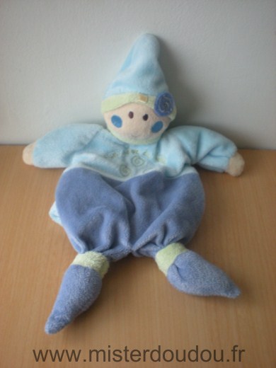 Doudou Lutin Un rêve de bébé Bleu mauve 