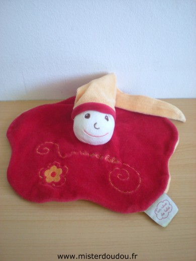 Doudou Lutin Un rêve de bébé Rouge bonnet orange - un rêve de bébé 