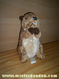 Doudou Marmotte Happy horse Marron 