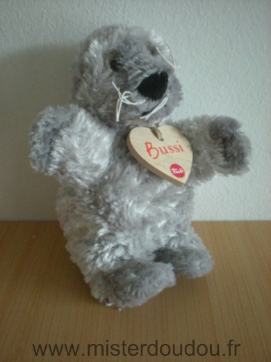 Doudou Marmotte Trudi Bussi gris 