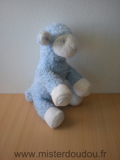 Doudou Mouton Avene Bleu 