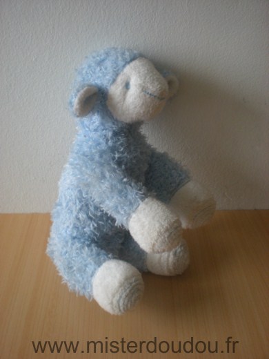 Doudou Mouton Avene Bleu 