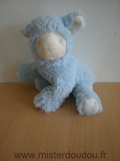 Doudou Mouton Avene Bleu 