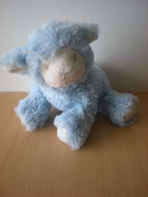 Doudou Mouton Avene Bleu 