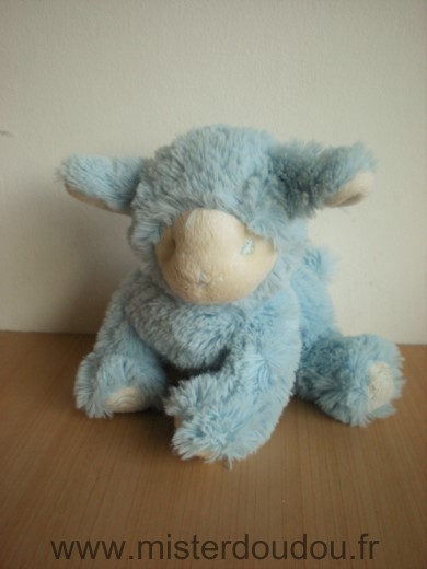 Doudou Mouton Avene Bleu blanc 