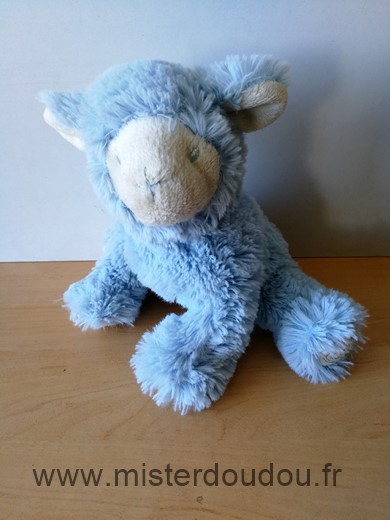 Doudou Mouton Avene Bleu blanc 