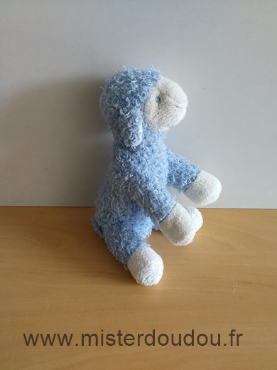 Doudou Mouton Avene Bleu blanc 