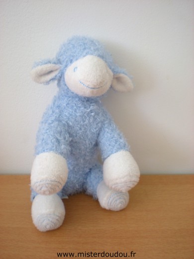 Doudou Mouton Avene Bleu blanc 