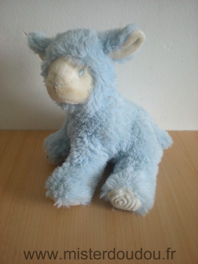 Doudou Mouton Avene Bleu blanc 