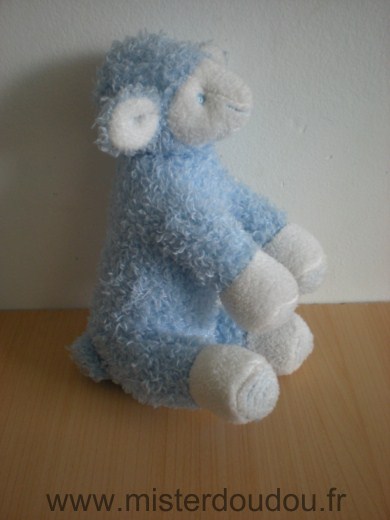 Doudou Mouton Avene Bleu blanc 