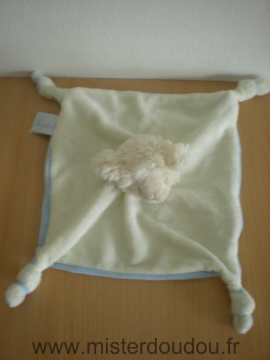 Doudou Mouton Avene Bleu ecru 