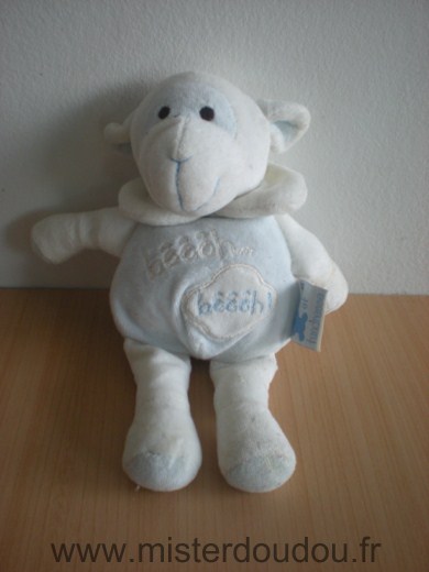 Doudou Mouton Cmp Bleu blanc 