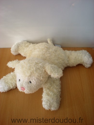 Doudou Mouton Gund Ecru blanc 