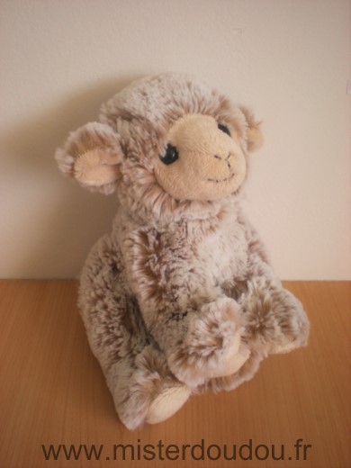 Doudou Mouton Histoire d ours Beige blanc 