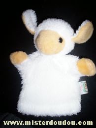 Doudou Mouton Histoire d ours Blanc 