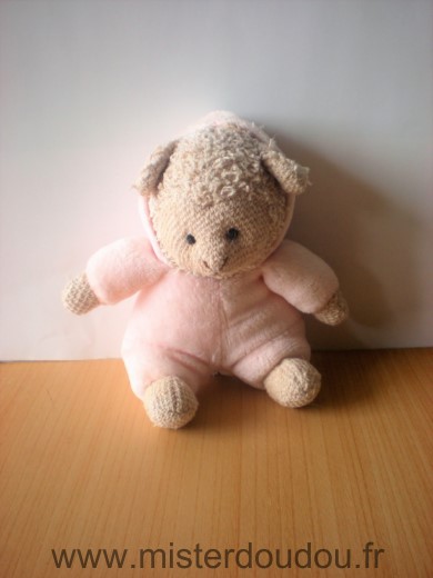 Doudou Mouton Ikéa Beige rose 