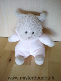 Doudou Mouton Ikéa Beige rose 