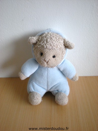 Doudou Mouton Ikéa Bleu gris 