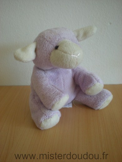 Doudou Mouton Le petit prince Mauve blanc 