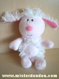 Doudou Mouton Luminou Blanc rose 