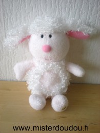 Doudou Mouton Luminou Blanc rose 