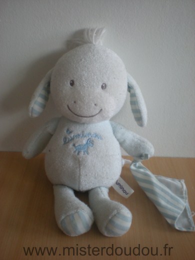 Doudou Mouton Luminou Bleu 