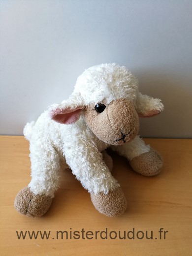 Doudou Mouton Maisons du monde Blanc beige 