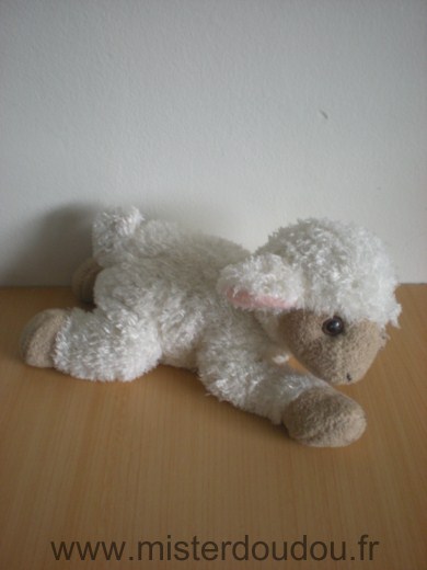 Doudou Mouton Maisons du monde Blanc beige 